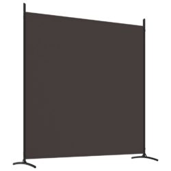 Romdeler 3 paneler brun 525×180 cm stoff