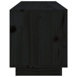 TV-benk svart 105x34x40 cm heltre furu