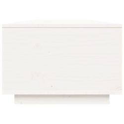 Salongbord hvit 80x50x35,5 cm heltre furu