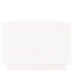 vidaXL Salongbord hvit 100x50x35 cm heltre furu