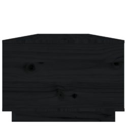 Salongbord svart 100x50x35 cm heltre furu