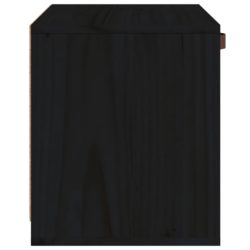Veggskap svart 40x30x35 cm heltre furu