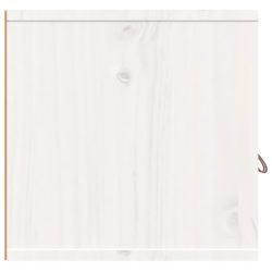 Veggskap hvit 60x30x30 cm heltre furu
