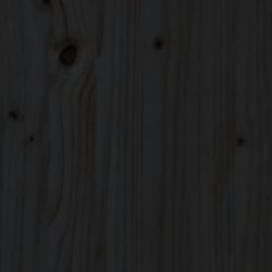 Sminkebord svart 95x50x134 cm heltre furu