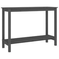 Konsollbord grå 110x40x80 cm heltre furu