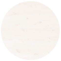 Salongbord hvit Ø 45×40 cm heltre furu