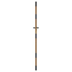 Hageport 85×175 cm cortenstål bambusdesign