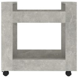 Tralle til skrivebord betonggrå 60x45x60 cm konstruert tre