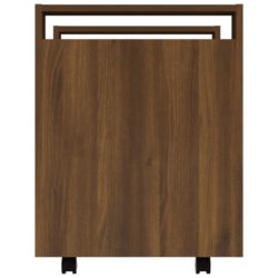 Tralle til skrivebord brun eik 60x45x60 cm konstruert tre