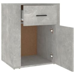 Nattbord betonggrå 50x36x60 cm konstruert tre