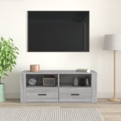 TV-benk grå sonoma 100x35x40 cm konstruert tre