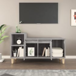 TV-benk grå sonoma 100x35x55 cm konstruert tre