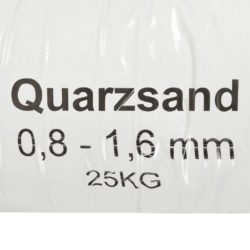 Filtersand 25 kg 0,8 – 1,6 mm