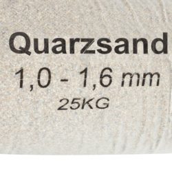 Filtersand 25 kg 1,0 – 1,6 mm