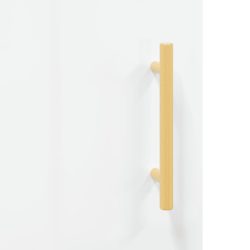 Highboard høyglans hvit 69,5x34x180 cm konstruert tre