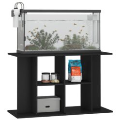 vidaXL Aquarium Stand Black 100x40x60 cm Engineered Wood