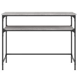 Konsollbord grå sonoma 100×35,5×75 cm konstruert tre