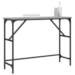 Konsollbord grå sonoma 100x32x75 cm konstruert tre