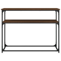 Konsollbord brun eik 100×35,5×75 cm konstruert tre