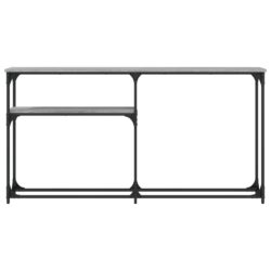 Konsollbord grå sonoma 145×22,5×75 cm konstruert tre