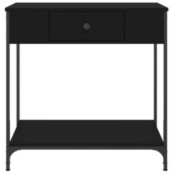 Konsollbord svart 75×34,5×75 cm konstruert tre