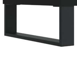 Skohylle svart 60x35x105 cm konstruert tre
