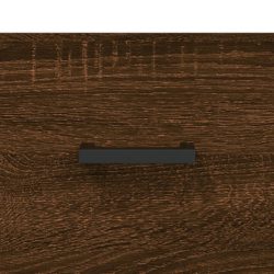 Highboard brun eik 69,5x31x115 cm konstruert tre