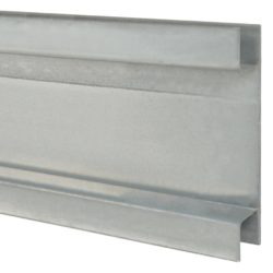 Hagegjerdestolper 10 stk sølv 200 cm galvanisert stål