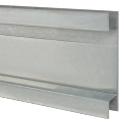 Hagegjerdestolper 30 stk sølv 160 cm galvanisert stål