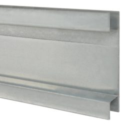 vidaXL Hagegjerdestolper 40 stk sølv 220 cm galvanisert stål