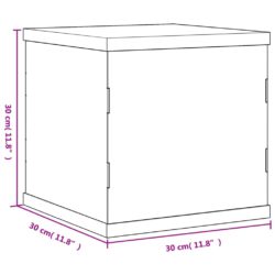 vidaXL Visningsboks gjennomsiktig 30x30x30 cm akryl