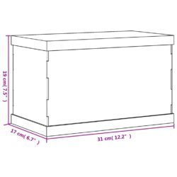 vidaXL Visningsboks gjennomsiktig 31x17x19 cm akryl
