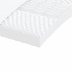 Uttrekkbar dagseng med madrass mørkegrå 90×190 cm stoff