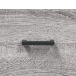 Highboard grå sonoma 69,5x34x180 cm konstruert tre