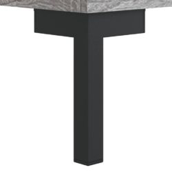 Highboard grå sonoma 69,5x34x180 cm konstruert tre