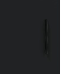 Highboard svart 34,5x34x180 cm konstruert tre