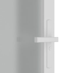 vidaXL Innerdør 83×201,5 cm hvit matt glass og aluminium