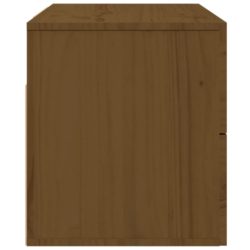 Veggmontert nattbord honningbrun 50x36x40 cm