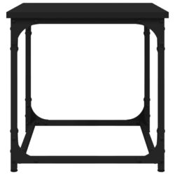 Sidebord svart 40x40x40 cm konstruert tre
