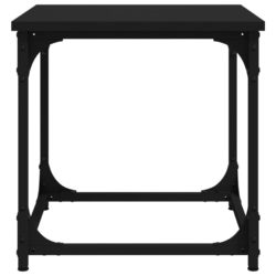 Sidebord svart 40x40x40 cm konstruert tre