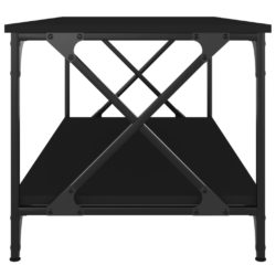 vidaXL Salongbord svart 100x50x45 cm konstruert tre og jern