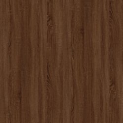 Salongbord brun eik 100x50x45 cm konstruert tre og jern