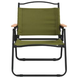 Campingstoler 2 stk grønn 54x43x59 cm oxfordstoff