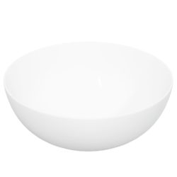 Vask 36×15 cm keramikk rund hvit