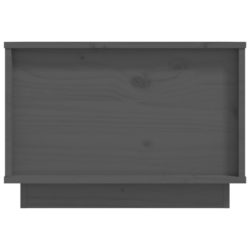 Salongbord grå 40x50x35 cm heltre furu