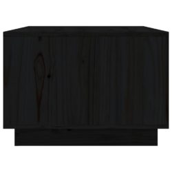 Salongbord svart 80x50x35 cm heltre furu