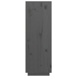 Highboard grå 89x40x116,5 cm heltre furu