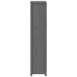 Highboard grå 80x35x154 cm heltre furu