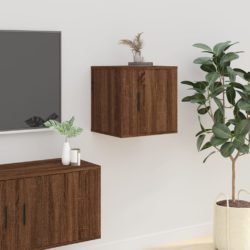 vidaXL Vegghengt TV-benk brun eik 40×34,5×40 cm