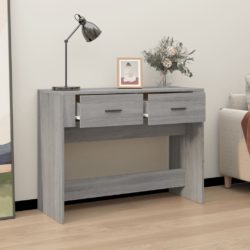 Konsollbord grå sonoma 100x39x75 cm konstruert tre